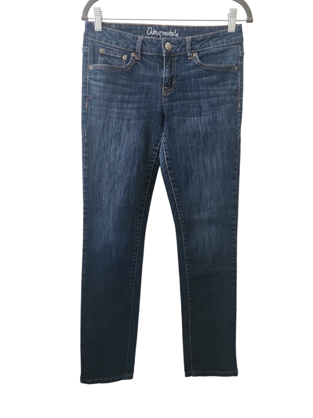 Aeropostale Bayla Skinny Dark Blue/Dark Wash Jeans Size 4 Short